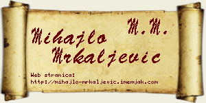 Mihajlo Mrkaljević vizit kartica